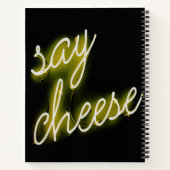 Zeg Cheese Neon Lights Notitieboek (Achterkant)