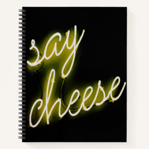 Zeg Cheese Neon Lights Notitieboek