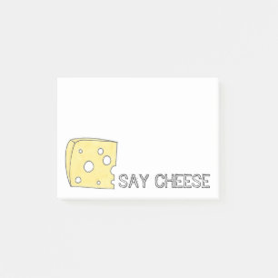 Zeg Cheese Swiss Wedge Holey Cheese Foodie Post-it® Notes