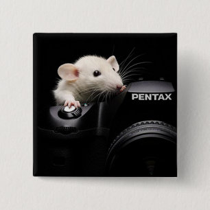 Zeg Cheese! Vierkante Button 5,1 Cm