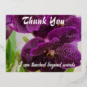 Zeg dank je folie feestdagen briefkaart