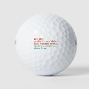Zeg Gay Bescherm Trans Kinderen Lees Verboden Boek Golfballen