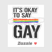 Zeg Gay Sticker (Vel)