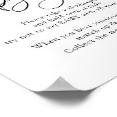 Zeg geen Baby roze en blauwe spelcode Poster (Hoek)