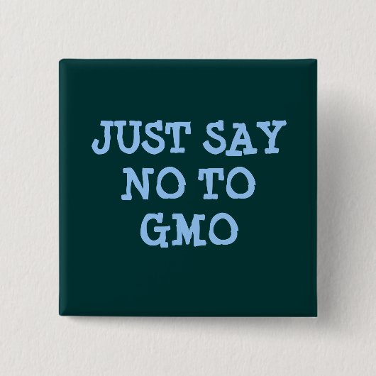 ZEG GEWOON GEEN GGO-Button Vierkante Button 5,1 Cm (Voorkant)