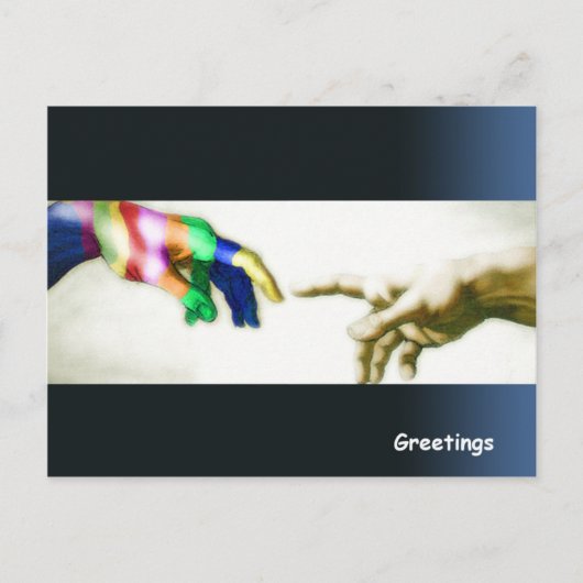 Zeg gewoon Hallo Briefkaart (Voorkant)