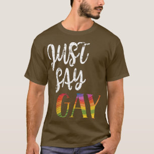 Zeg gewoon homo Het is oké om Gay LGBTQ Florida te T-shirt