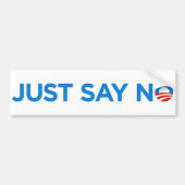 Zeg gewoon nee tegen Obama Bumpersticker (Voorkant)