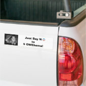 Zeg gewoon nee tegen $ OWEbama! Bumpersticker (Op Truck)