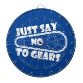 Zeg gewoon nee tegen tandwielen dartbord (Voorkant)