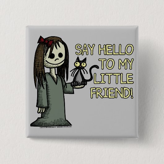 Zeg Hallo Button (Voorkant)