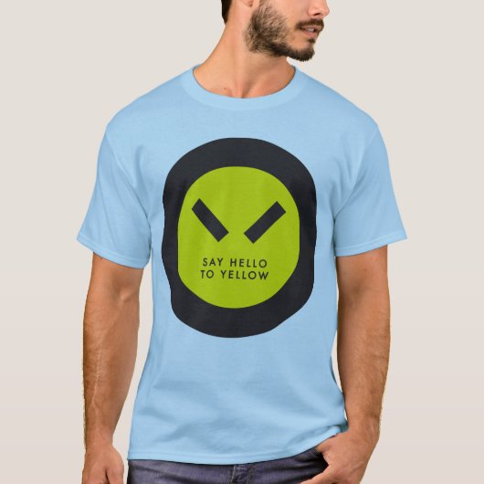 Zeg Hallo tegen Geel T-shirt (Voorkant)