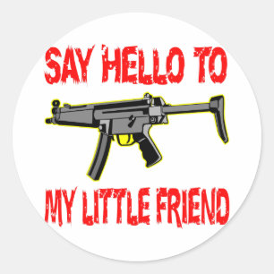 Zeg Hallo tegen mijn kleine vriend Ronde Sticker