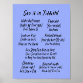 Zeg het in het Jiddisch Poster (Voorkant)