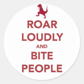 Zeg het luid ronde sticker