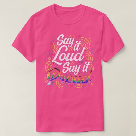 Zeg het maar gewoon dat het LGBT Pride T-shirt LGB (Design voorkant)