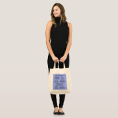 Zeg het maar in Yiddish Blue Tote Bag (Voorkant (model))