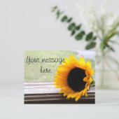 Zeg het maar in zonnebloemen briefkaart (Staand voorkant)
