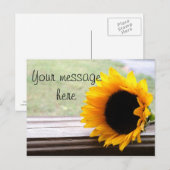 Zeg het maar in zonnebloemen briefkaart (Voorkant / Achterkant)