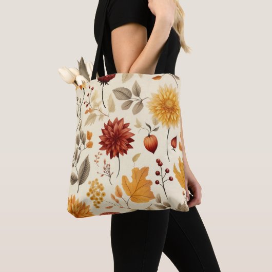 Zeg het met herfstbladeren - draagtas (Dichtbij)