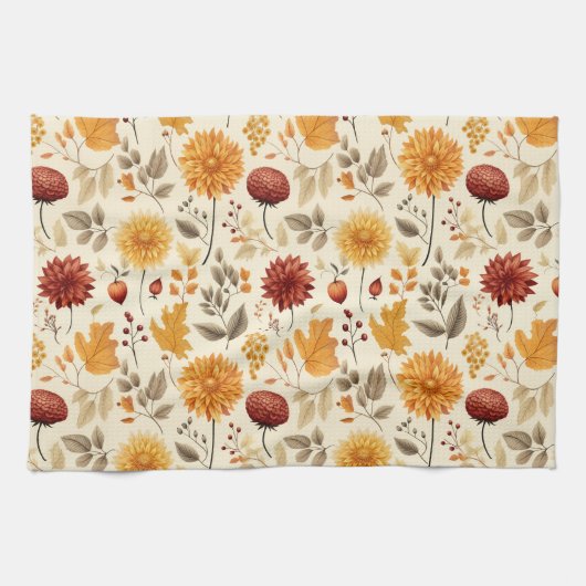 Zeg het met herfstbladeren - theedoek (Horizontaal)