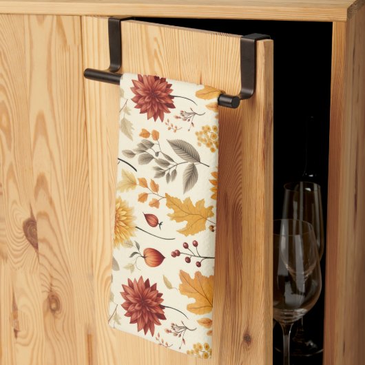 Zeg het met herfstbladeren - theedoek (Derde Gevouwen)