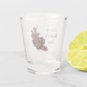 Zeg het met Rozen Shot Glas (Achterkant)