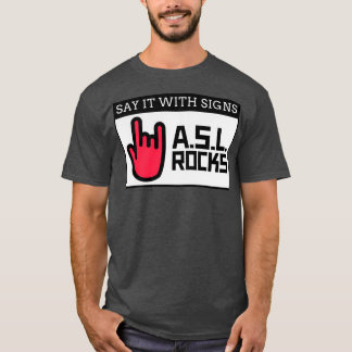 Zeg het met signalen t-shirt