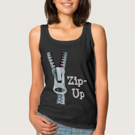 Zeg het met zijn T-shirt Zip-up Grey door Zazz_it