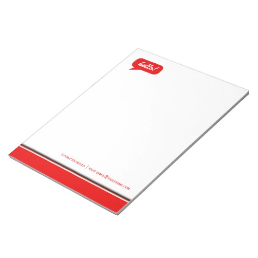 Zeg het. notitieblok (Schuin)