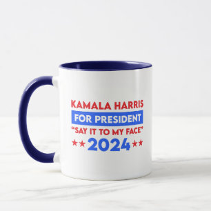 Zeg het tegen mijn gezicht Kamala Harris voor Pres Mok