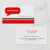 Zeg het. visitekaartje (Voorkant / Achterkant)