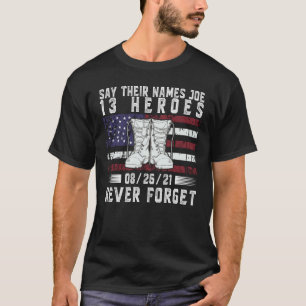 Zeg hun namen Joe Fallen Soldaten 13 Heroes T-shirt