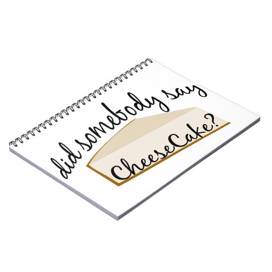 Zeg iemand Cheesecake? Notitieboek (Linkerzijde)