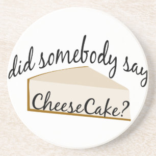 Zeg iemand Cheesecake? Zandsteen Onderzetter
