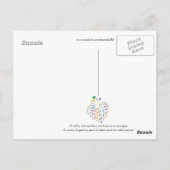 Zeg: "Ik hou van je" in het Frans / Briefkaart (Achterkant)