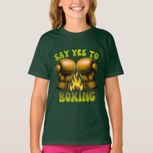 zeg ja tegen boksen t-shirt
