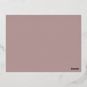 Zeg ja tegen de bruidsjurk folie uitnodiging (Achterkant)