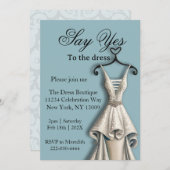 Zeg ja tegen de jurk kaart (Voorkant / Achterkant)