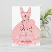 Zeg ja tegen de uitnodiging van de pers (Staand voorkant)