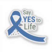 Zeg JA tegen het leven, positiviteit, zelfliefde Sticker (Voorkant)