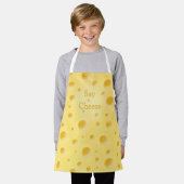 "Zeg kaas" Cute Cutomizable Yellow Holey Cheese Schort (Gedragen)