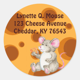 Zeg kaas ronde sticker
