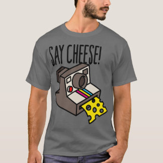 Zeg maar Cheese Hipster grappige instant camera c T-shirt