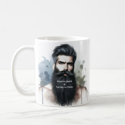 Zeg me dat ik een  Mok van baardkoffie ben (Links)