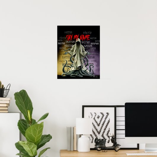Zeg mijn naam: Hastur Hastur Hastur Poster (Thuiskantoor)