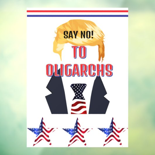 Zeg nee! Naar Oligarchen Venster Koppelen Raamsticker (Vel 3)