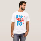 Zeg nee tegen alcohol t-shirt (Voorkant volledig)