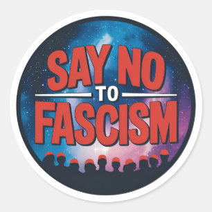 Zeg nee tegen de fascistische Sticker
