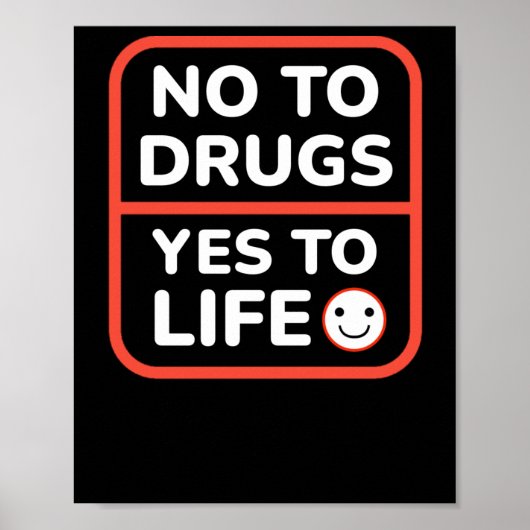Zeg nee tegen drugs, ja tegen het leven poster (Voorkant)
